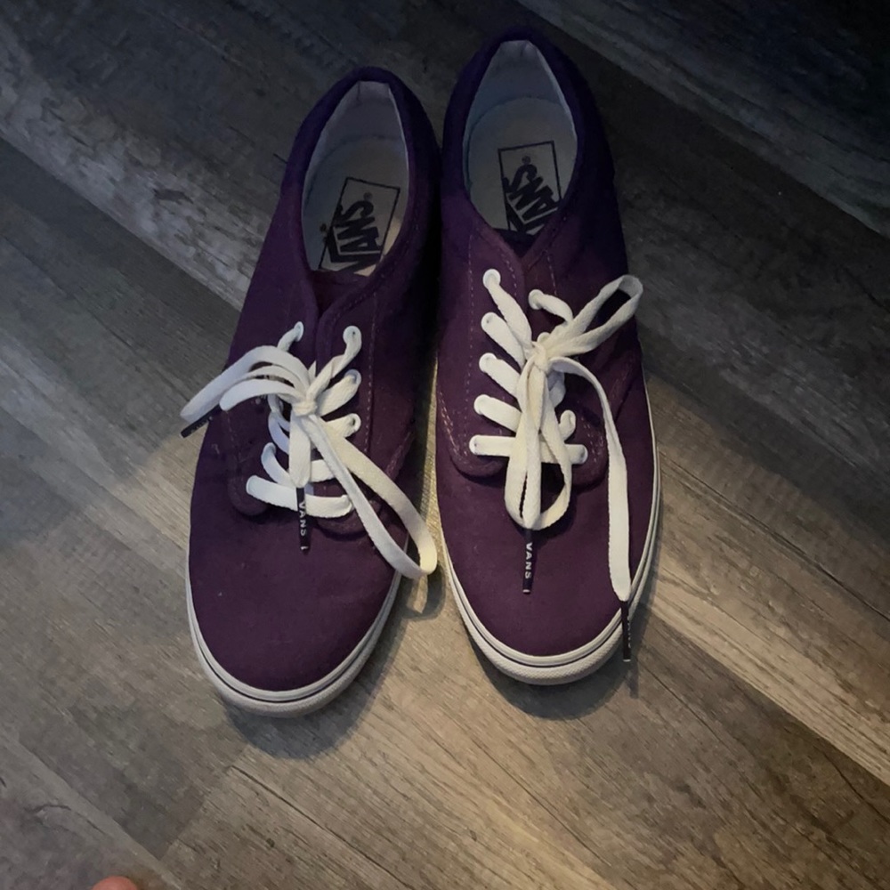Purple vans size 9 women’s worn once